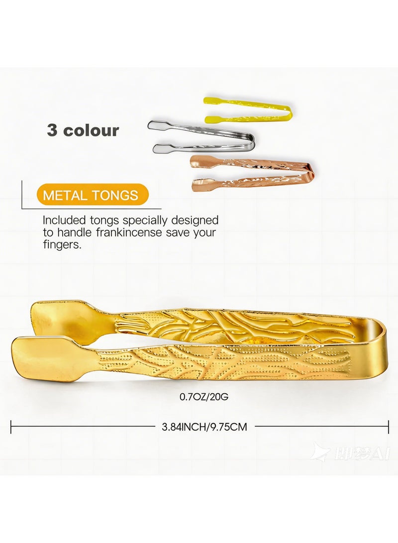 BenQuand 3Pcs Metal Incense Burner Tongs/3 Colour Metal Incense Cone Tong,Specially Designed for Handle Incense - Image 5